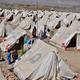 Photo of tents in relief camp